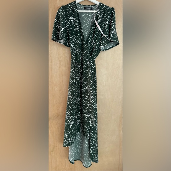 Missguided Green High Low Dress - Picture 7 of 15